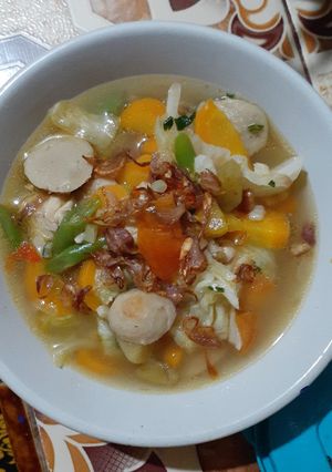 Foto resep Sop Ayam + Bakso Sosis