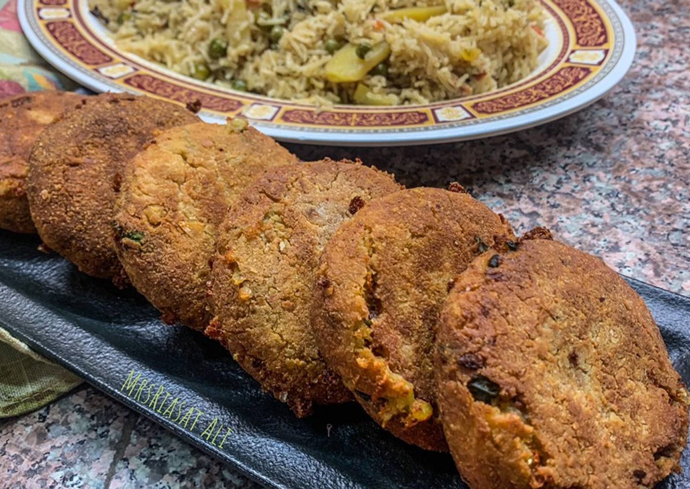 Cheesy Potato & Chicken Cutlets