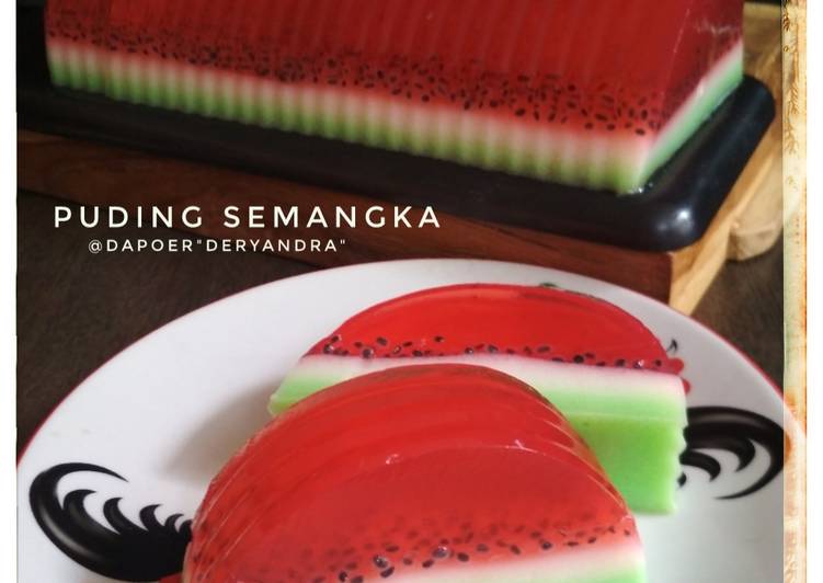 Resep 🍉PUDING SEMANGKA🍉 yang Bisa Manjain Lidah