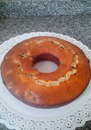 Una foto de Torta bomba! con chocolate y dulce de batata