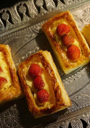 Foto resep Fruit Puff Pastry isi Vla