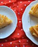 Tarta flor de masa philo y leche