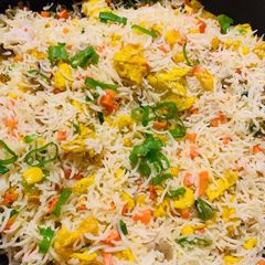 A picture of Egg fried rice.