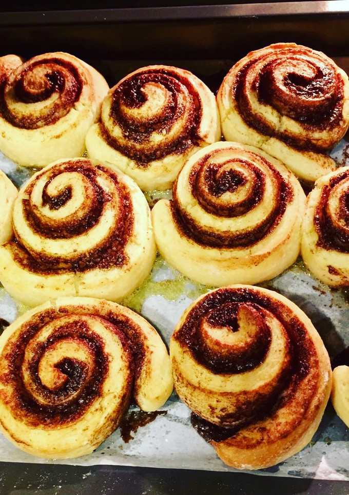 Una foto de Caracolas a la canela - postre