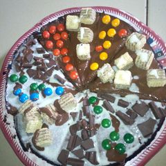 A picture of Brownie pizza.