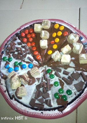 A picture of Brownie pizza.