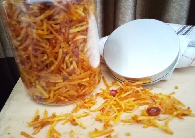 Cara Gampang Menyiapkan Kering Kentang/Kentang Mustofa yang Lezat Sekali