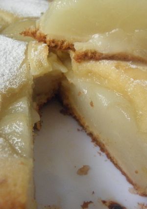 Una foto de Torta de pera