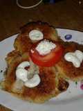 Tortitas de arroz con queso ricotta