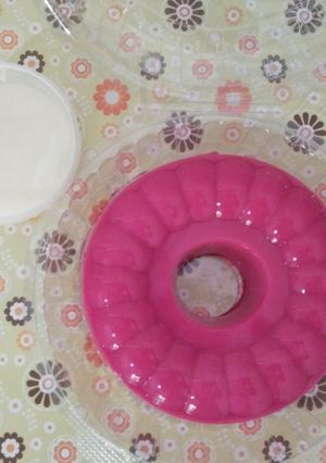 Foto resep Puding Susu Strawberry
