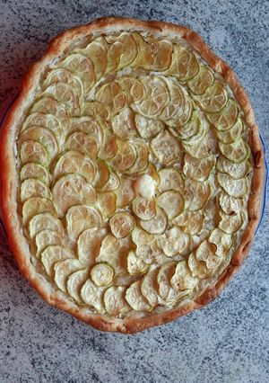 Une photo de Tarte Courgettes Crème fraîche