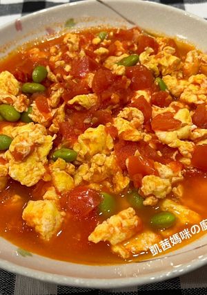 A picture of Tomato and Egg Stir-Fry.