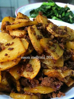 Foto resep Kentang kecap daging cincang