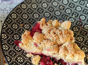 Szilvás szórt pite/szilvás morzsasüti #gluténmentes #tejmentes #tojáásentes recept fotója