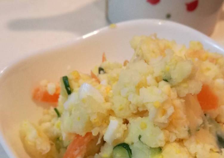 Resep Simple Japanese Potato Salad 🥗 favorit anak 👧 Bikin Manjain Lidah