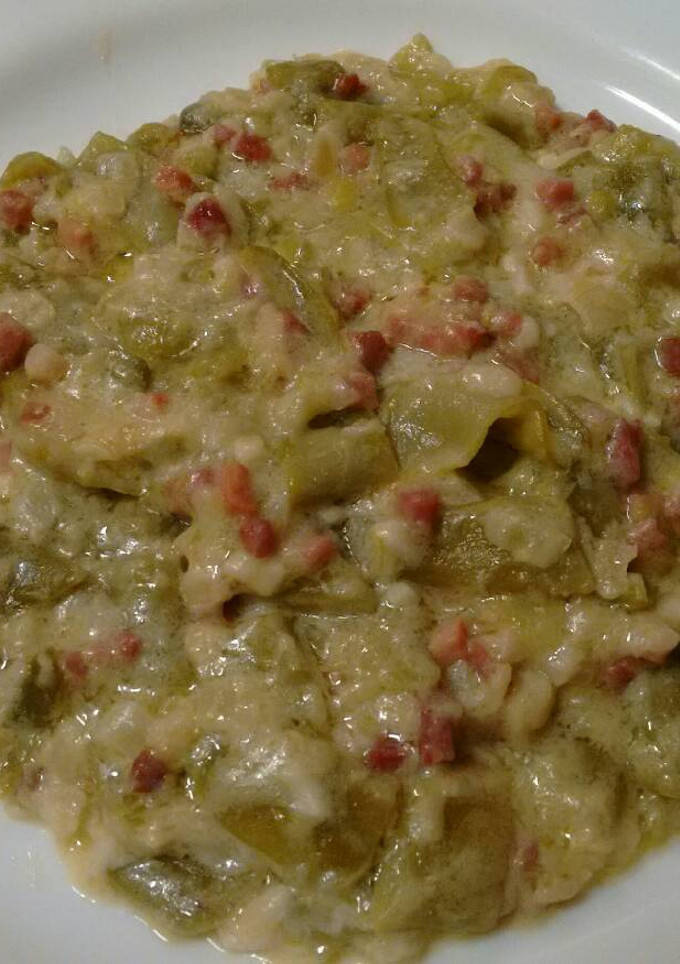 Una foto de Judías verdes con jamón y queso a la crema