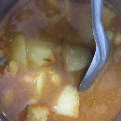 Aloo bundi ki sabji A picture of Aloo bundi ki sabji.