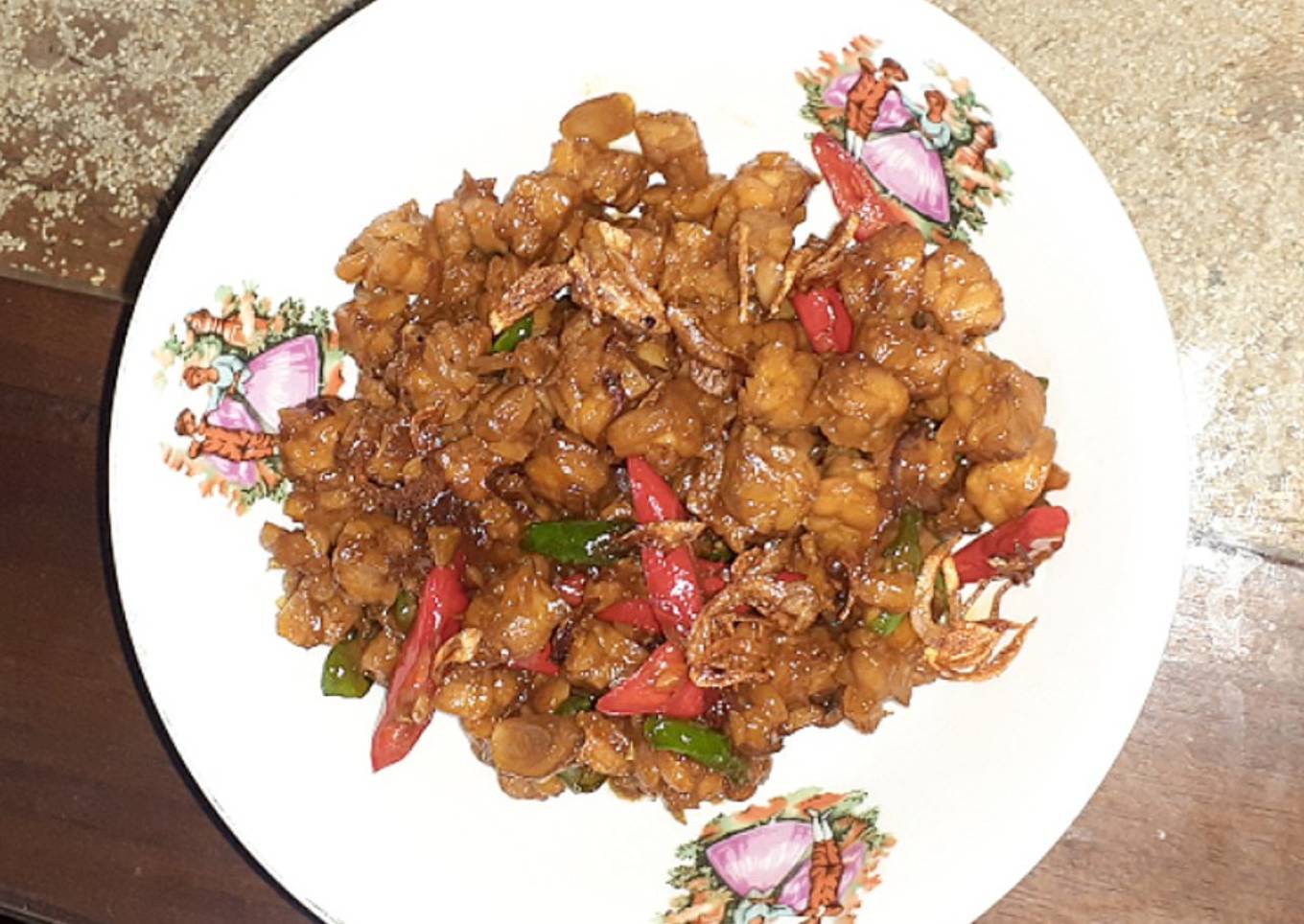 Orek tempe basah