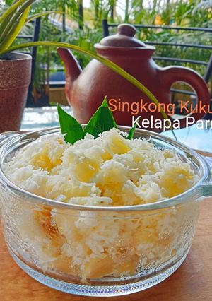 Foto resep Singkong Kukus Kelapa Parut