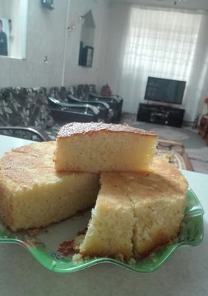 عکسی از دستور کیک گلاب و زعفران
