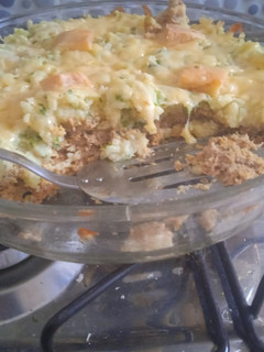 Una foto de Pastel de pollo con papas