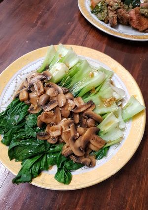Foto resep 205. Pakcoy Siram Saus Jamur