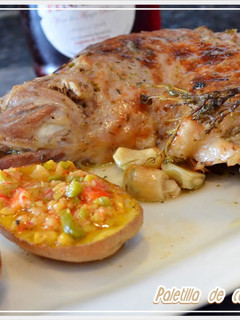Una foto de Paletilla de cordero en Varoma. (Thermomix)