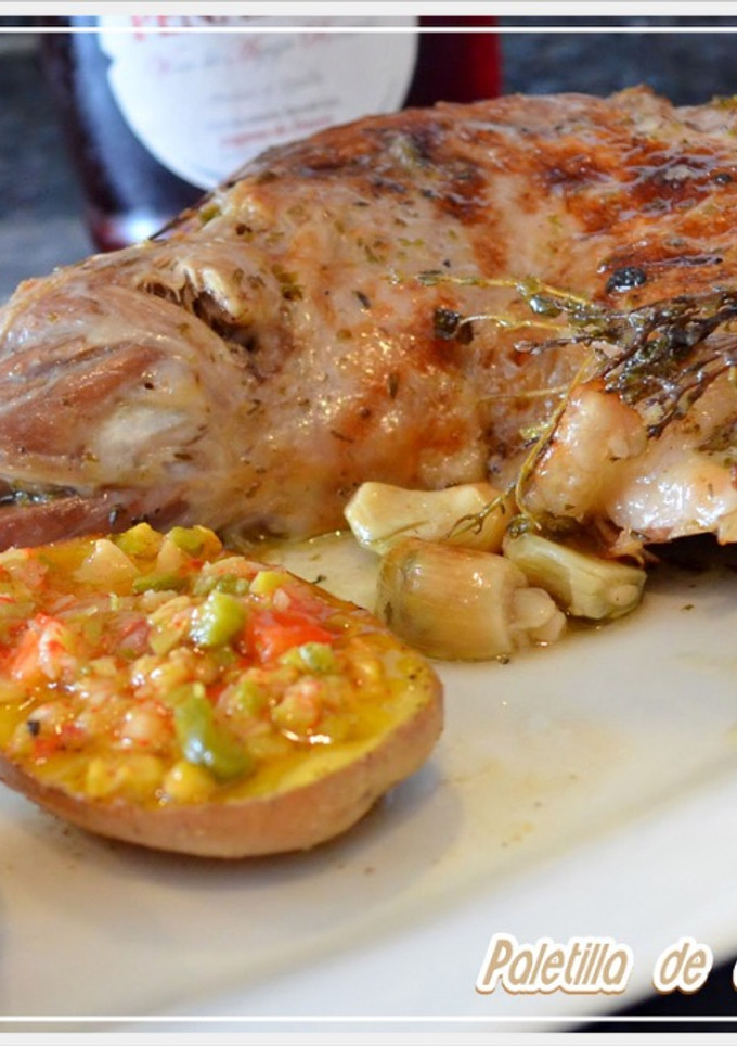 Una foto de Paletilla de cordero en Varoma. (Thermomix)