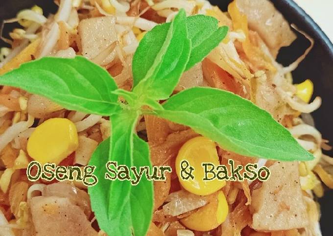 Langkah Mudah untuk Membuat 792. Oseng Sayur &amp; Bakso yang Enak