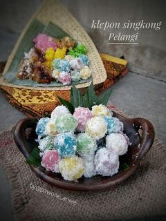 Foto resep Klepon singkong pelangi