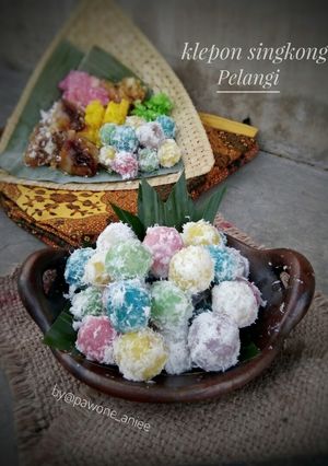 Foto resep Klepon singkong pelangi