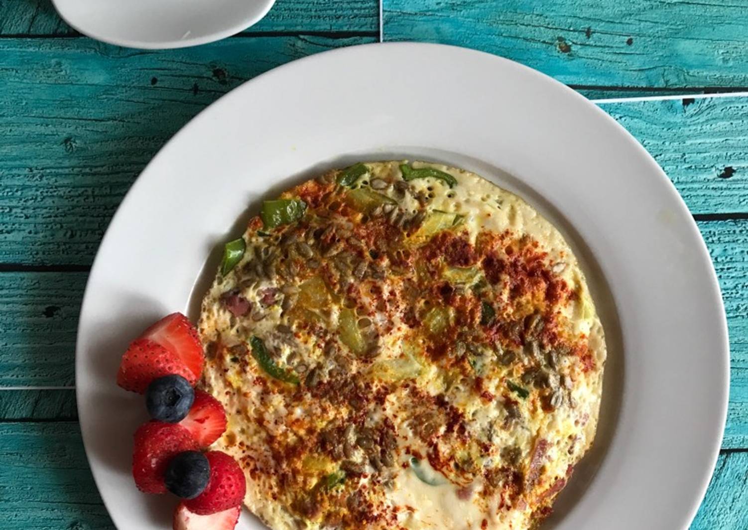 Tortilla de huevos y vegetales Receta de kyrf Cookpad