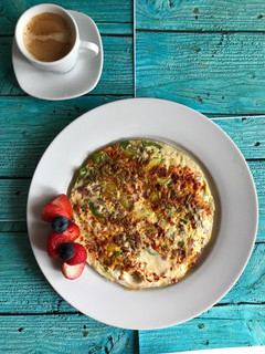 Una foto de Tortilla de huevos y vegetales