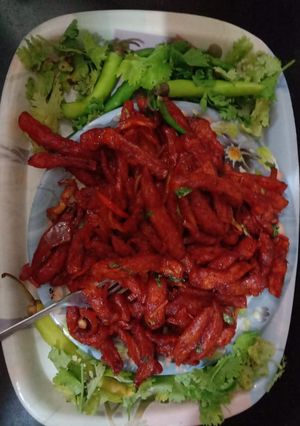A picture of Spicy Chilli Potato.