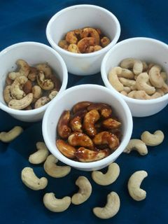 કાજુ ફોર ફ્લેવસૅ(Cashew four flavored Recipe In Guajarati) રેસીપી મુખ્ય ફોટો