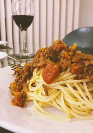 A picture of Easy and simple Bolognese.