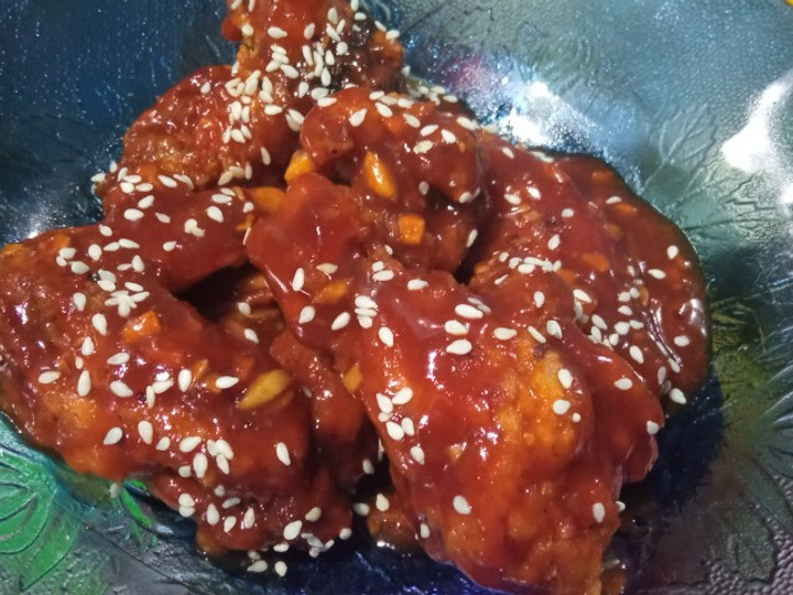 Cara Gampang Membuat Korean chicken wings Anti Gagal