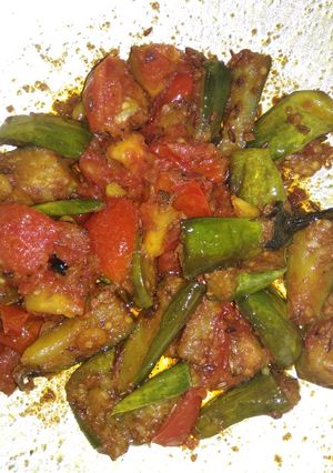 A picture of Brinjal Tomato fry.