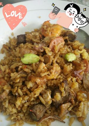 Foto resep Nasi goreng komplit