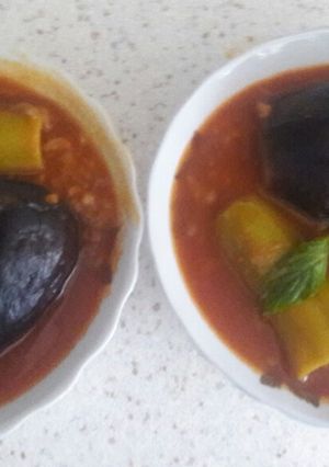 صورة لوصفة شيخ محشي بالكوسه والباذنجان
