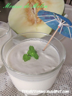 Una foto de Mousse de Melón