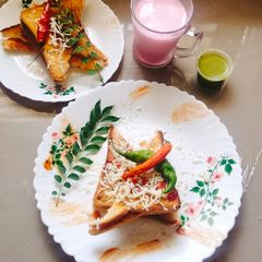 Mushroom cheese sandwich 🥪 A picture of Mushroom cheese sandwich 🥪.