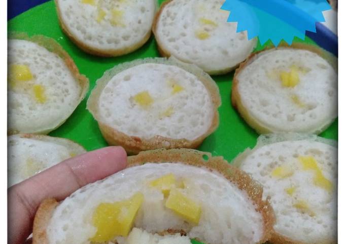 Resep Serabi Solo Serabi Renda Topping Nangka Oleh Amy Yuca 🎀 Cookpad