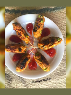 A picture of Rice gourd kabab.