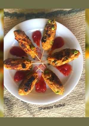 A picture of Rice gourd kabab.