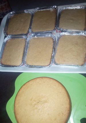A picture of Vanilla sponge cake.