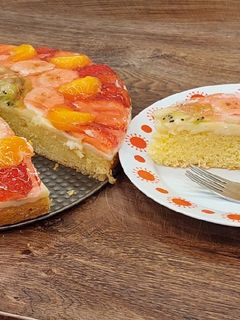 Gyümölcstorta recept fotója