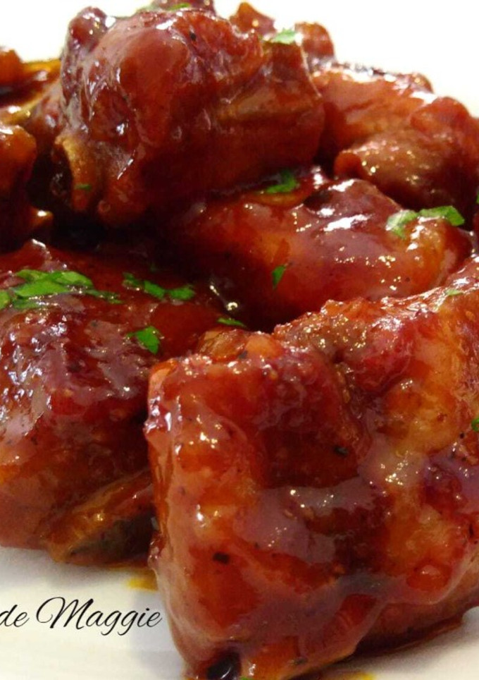 Una foto de Costillas de cerdo agridulces