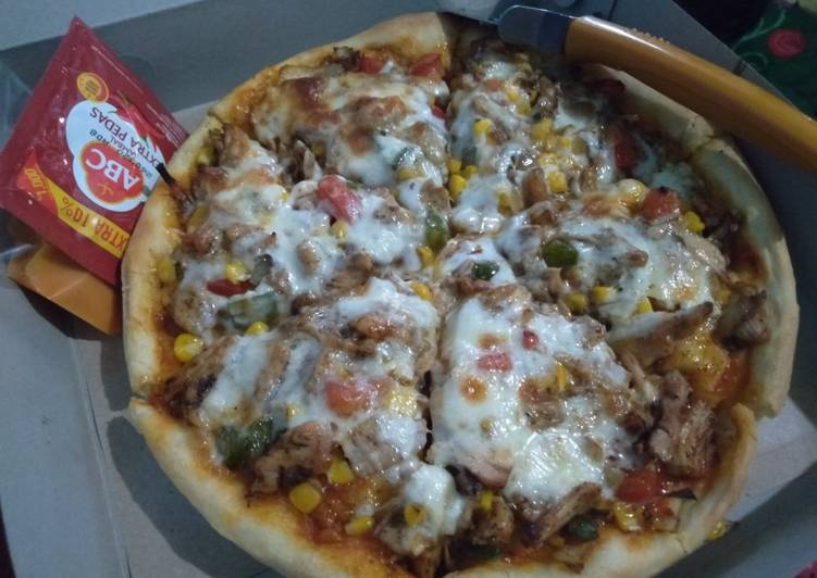 Resep Pizza ayam lada hitam home made, Bisa Manjain Lidah