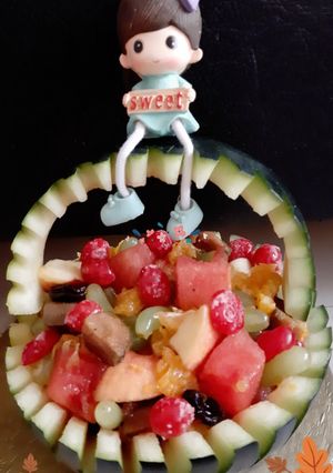 A picture of Mix Fruits Chaat.